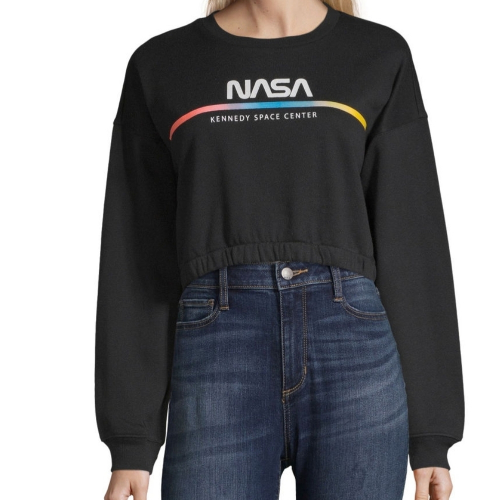 Cropped NASA Sweatshirt